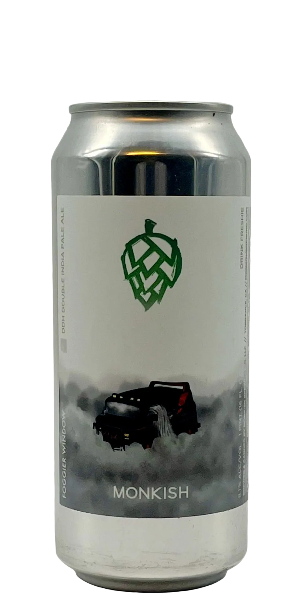 473 ml can of Monkish - Foggier Window – DDH DIPA, 8.1% ABV