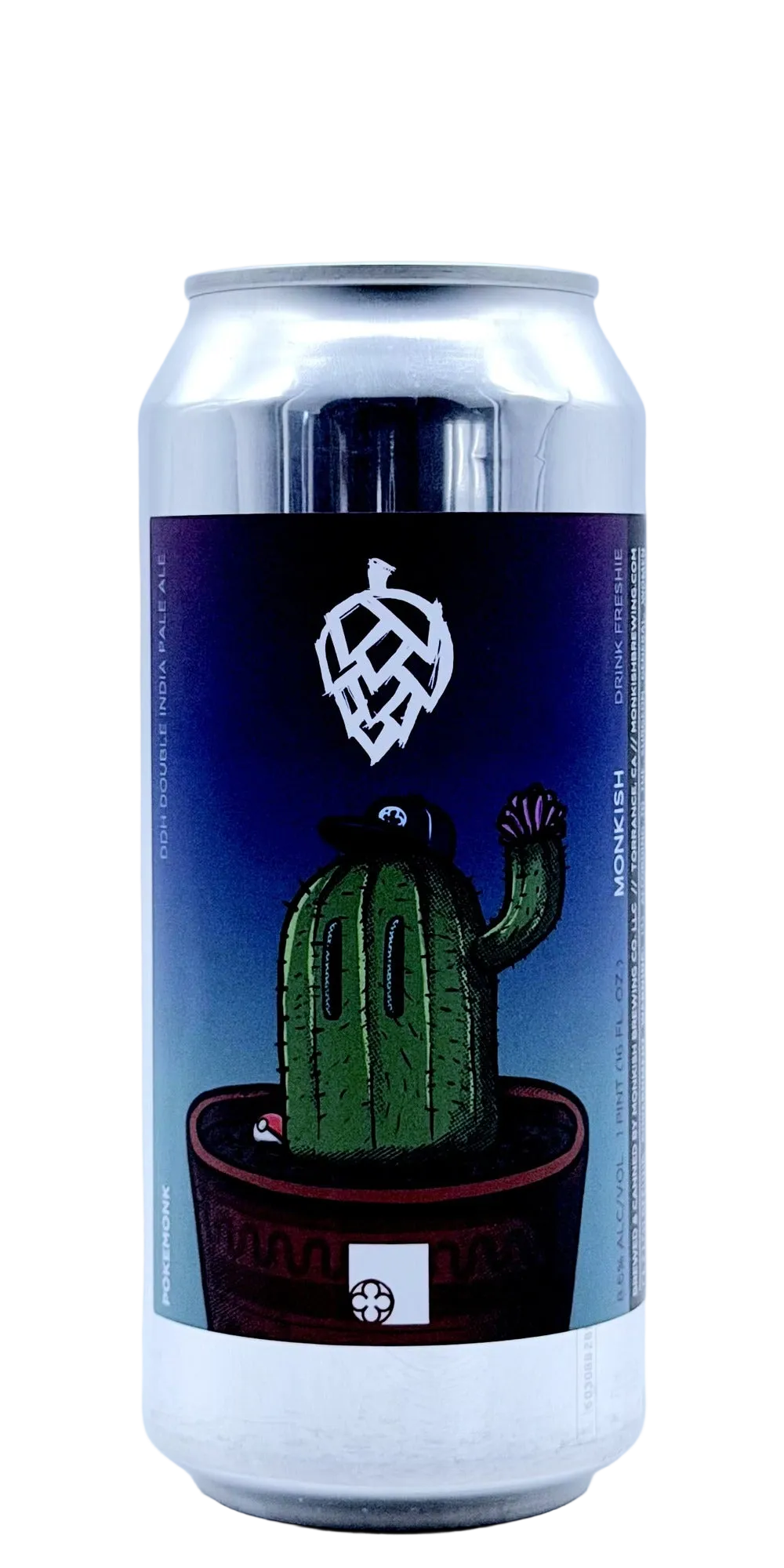 Monkish Pokemonk best 2026 Single Hop Citra DDH DIPA Torrance California single hop Citra DDH DIPA hazy juicy tropical mango grapefruit craft beer can