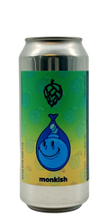 473 ml can of Monkish - Water Bomb Drop Club – DDH IPA, 7.1% ABV