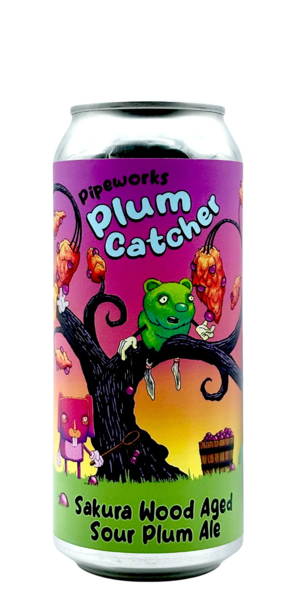 473 ml can of Pipeworks - Plum Catcher – Sour Ale, 4.4% ABV
