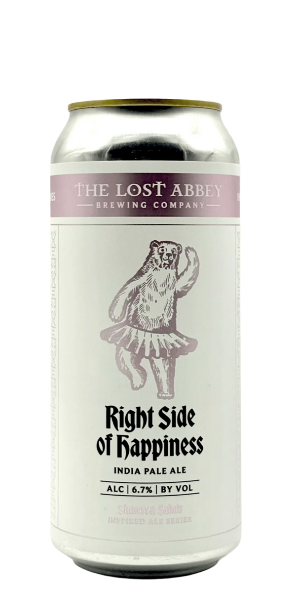 Lost Abbey Right Side of Happiness IPA craft beer can with Vista and Krush hops
