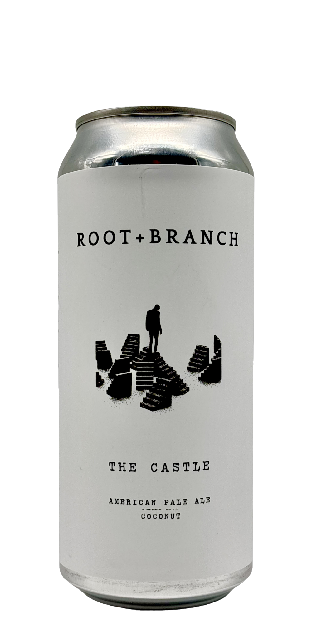 473 ml can of Root + Branch - The Castle (Coconut) – Pale Ale with Coconut, 5% ABV
