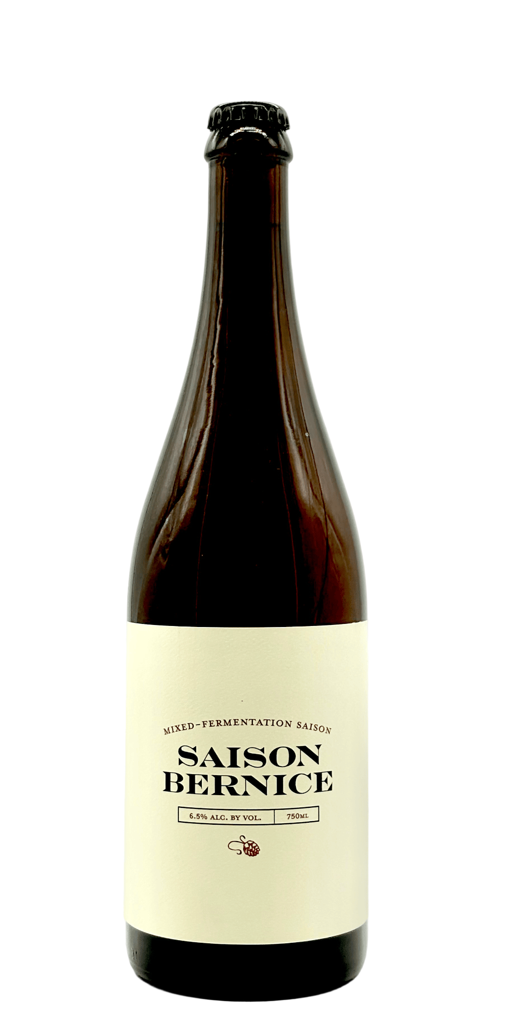 Sante Adairius Saison Bernice farmhouse ale craft beer bottle with local ingredients brett