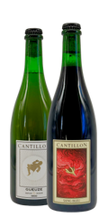 Cantillon - Sang Bleu 2026 + Gueuze 2026, two 750 ml bottles: fruit lambic and blended lambic