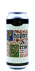 473 ml can of Sante Adairius - Chapter & Verse – Belgian-style Golden Ale, 6% ABV