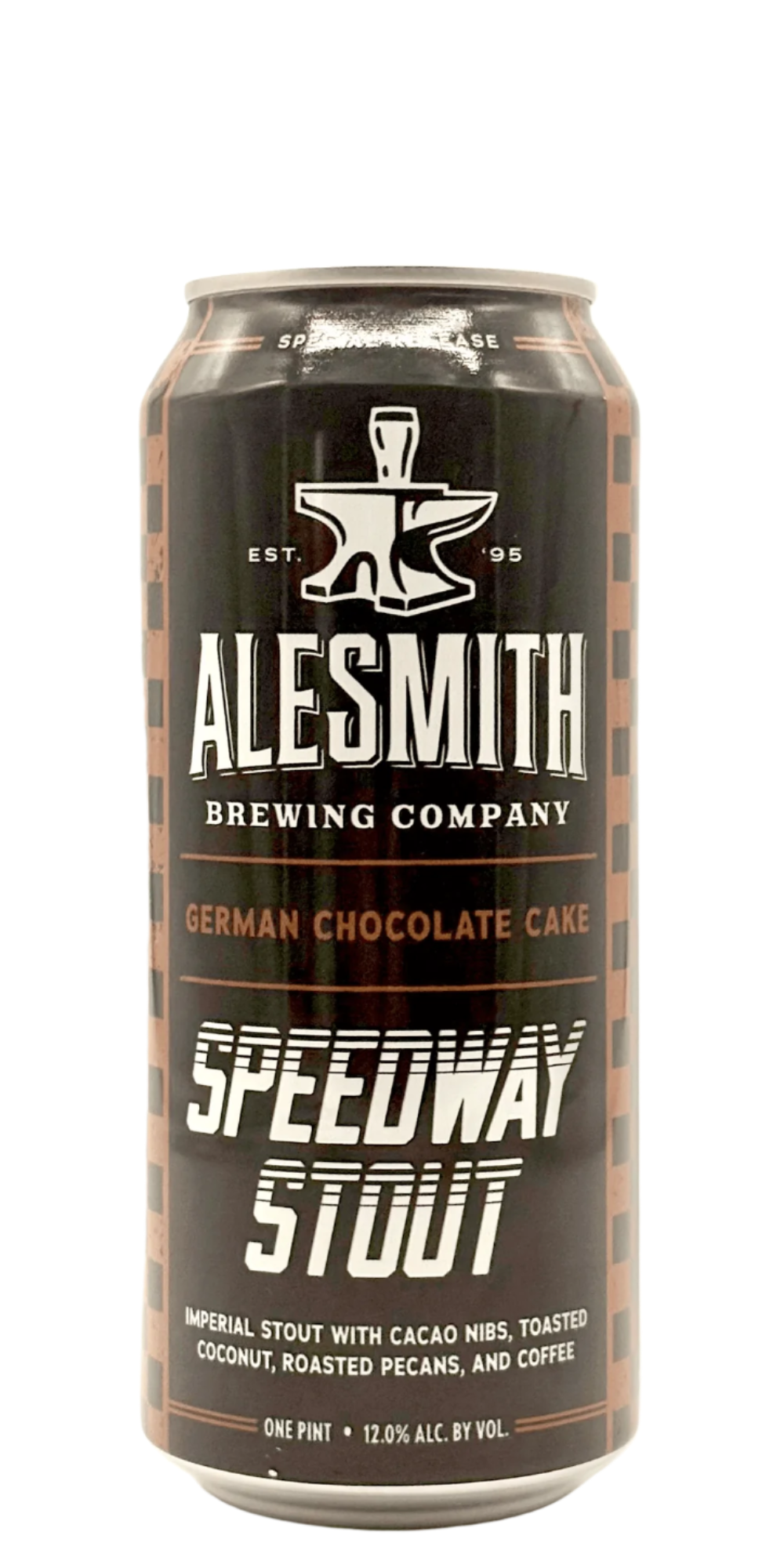 473 ml can of AleSmith - Speedway Stout : German Chocolate Cake – Imperial Stout, 12.0% ABV