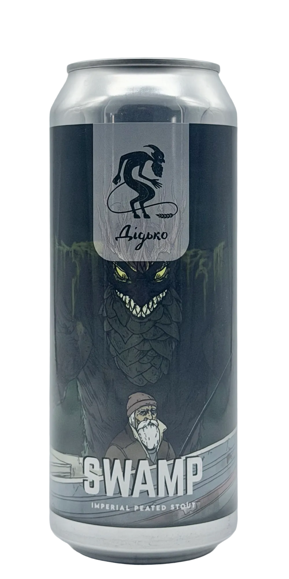 500 ml can of Didko - Swamp – Peated Imperial Stout, 8.0% ABV