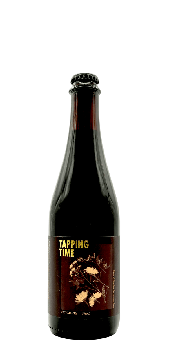 Sante Adairius Tapping Time bourbon barrel-aged beer blend craft beer bottle