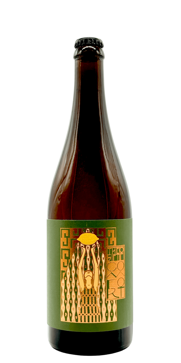 Sante Adairius Gift of Comfort chardonnay barrel-aged blonde ale craft beer bottle rosehips meyer lemon