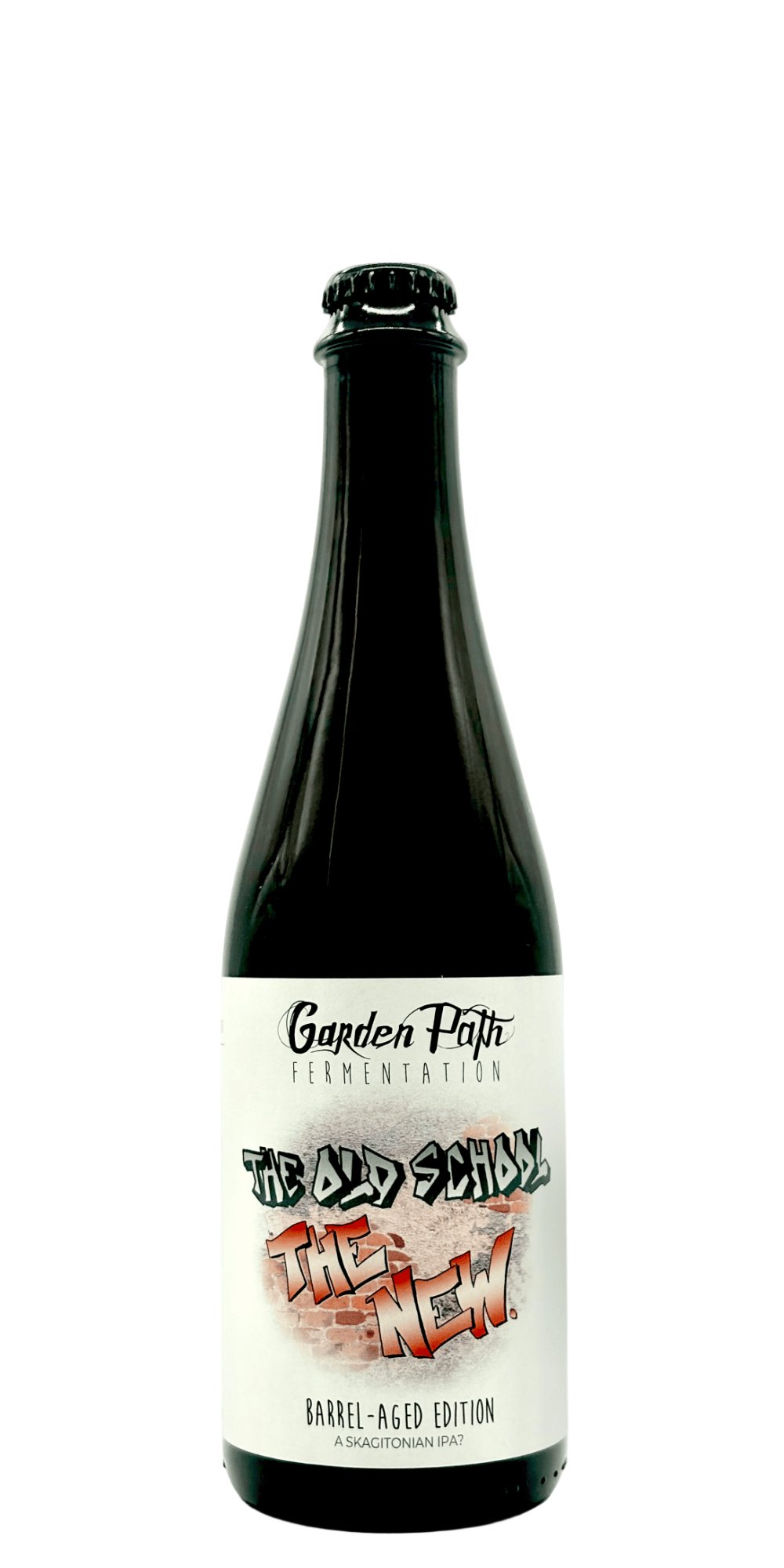 Garden Path Old School The New coolship IPA craft beer bottle with native yeast