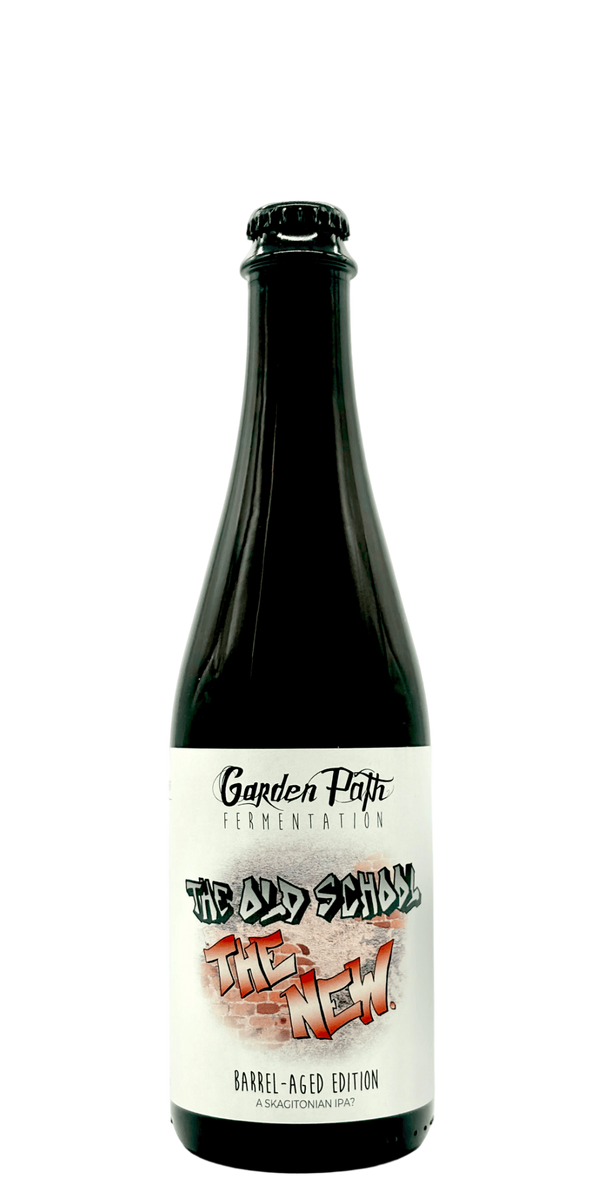 Garden Path Old School The New coolship IPA craft beer bottle with native yeast