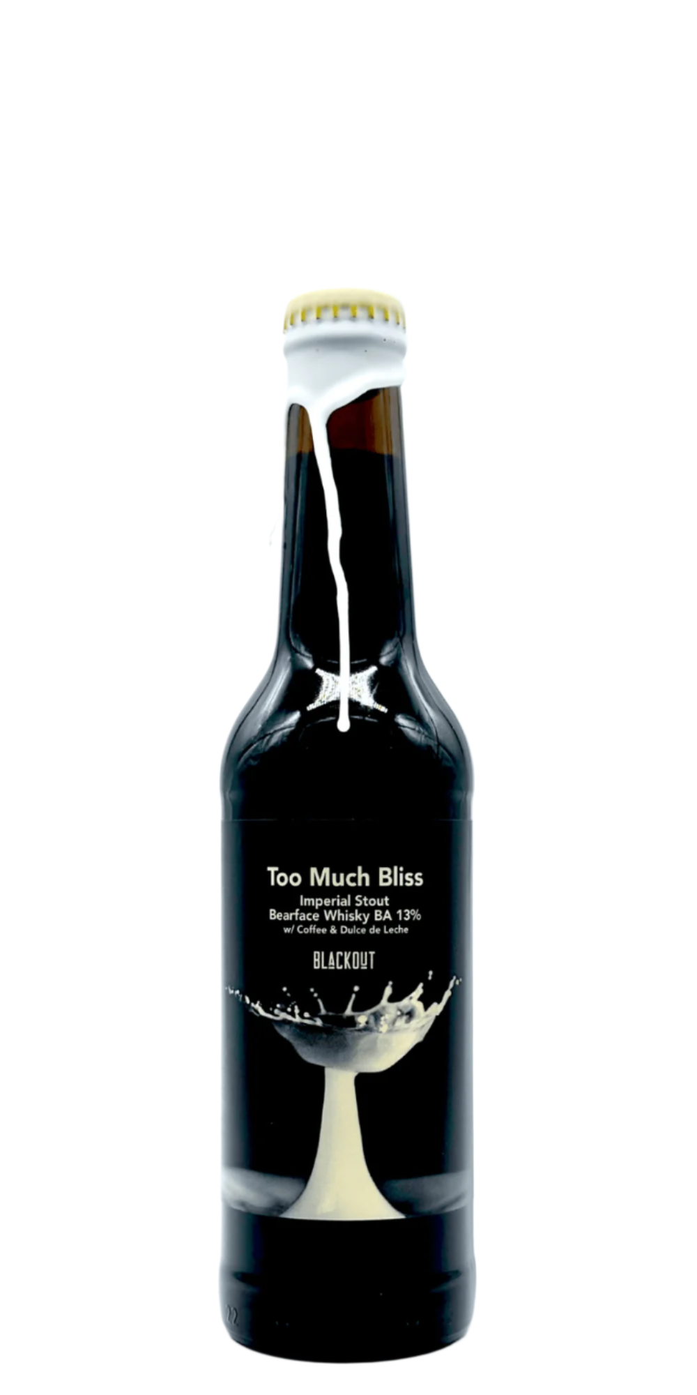 330 ml bottle of Blackout - Too Much Bliss - Bearface Whiskey BA – Imperial Stout, 13.0% ABV