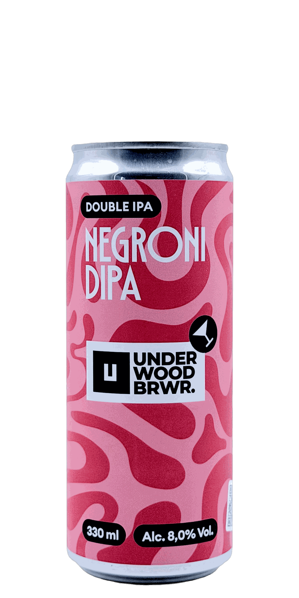 330 ml can of Underwood - Negroni DIPA – Double IPA, 8% ABV