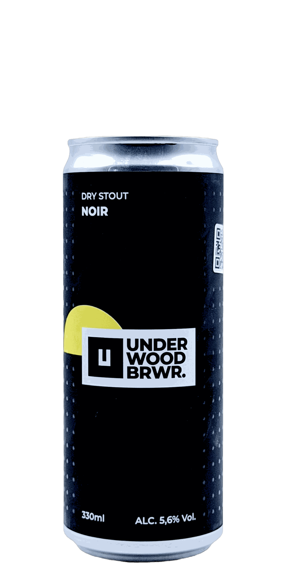330 ml can of Underwood - Noir – Dry Stout, 5.6% ABV