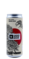 330 ml can of Underwood - Rising Sun – Rice Lager, 5% ABV