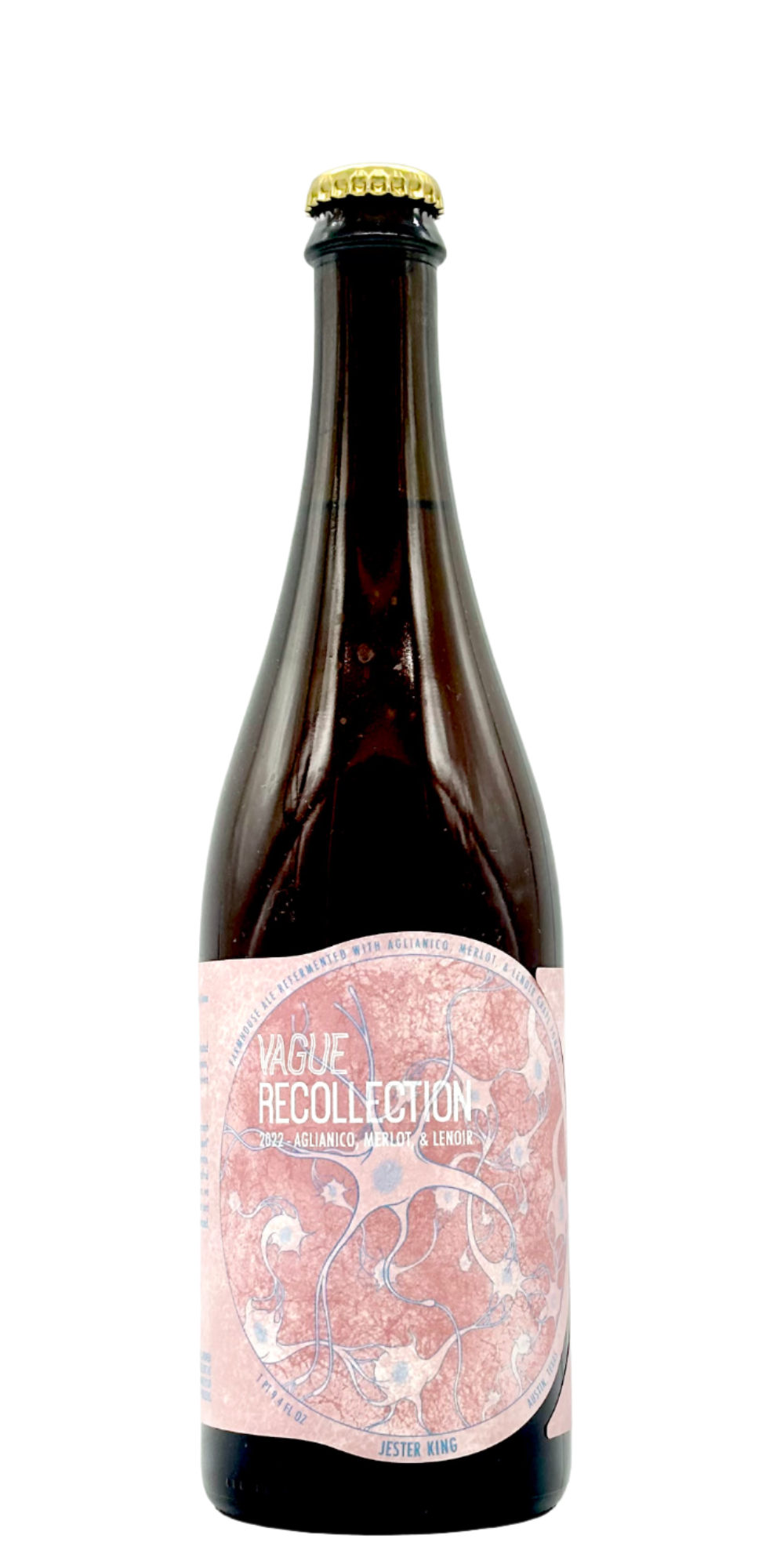 750 ml bottle of Jester King - Vague Recollection (2022) – Farmhouse Ale, 5.3% ABV