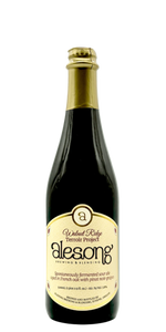 Alesong Terroir Project Walnut Ridge spontaneous fermented craft beer bottle with Pinot Noir grapes
