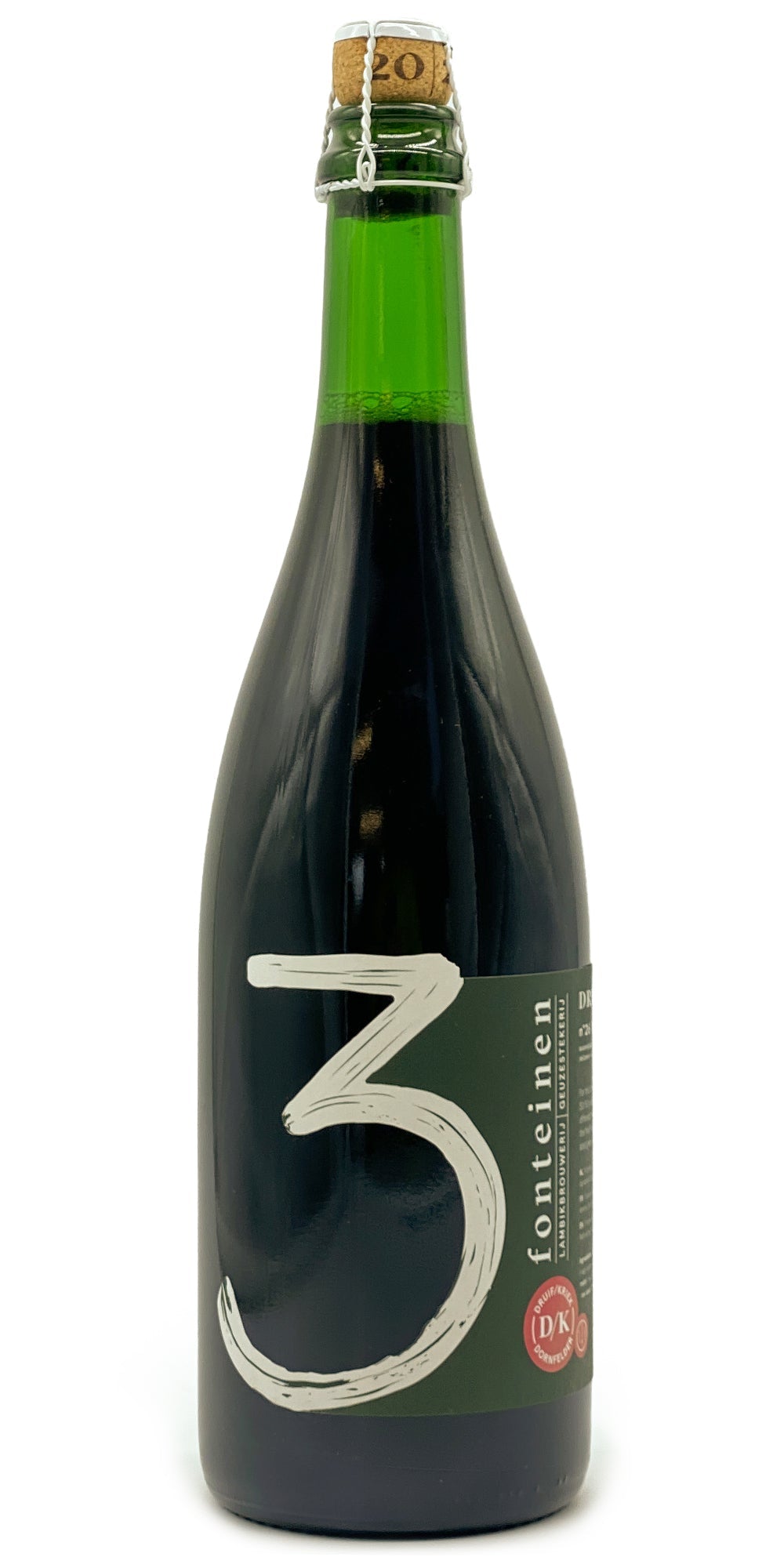 750 ml bottle of 3 Fonteinen - Druif/Kriek Dornfelder #26 2021 – Fruit Lambic, 8.3% ABV