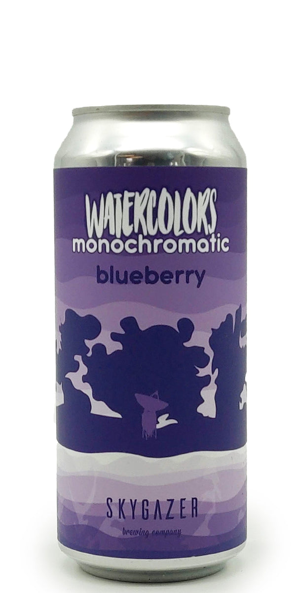 Skygazer - Watercolors Monochromatic Blueberry